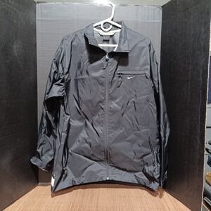 Nike Men's Medium Black Full Zip Windbreaker Jacket